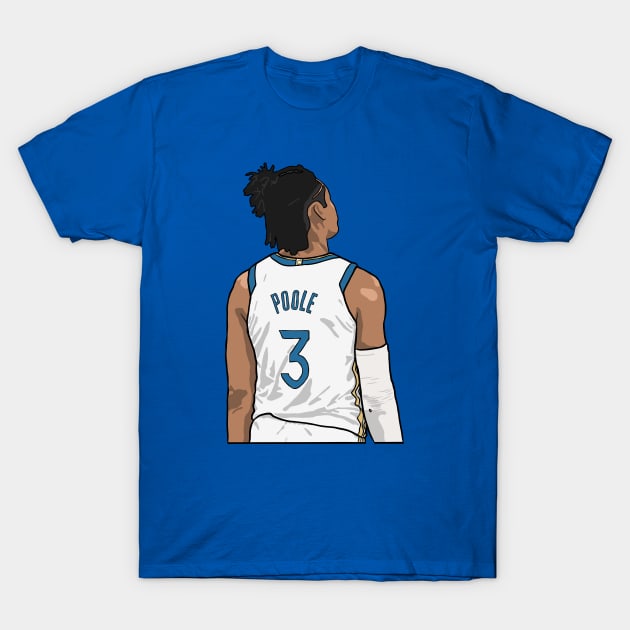 Jordan Poole Back-To T-Shirt by rattraptees
